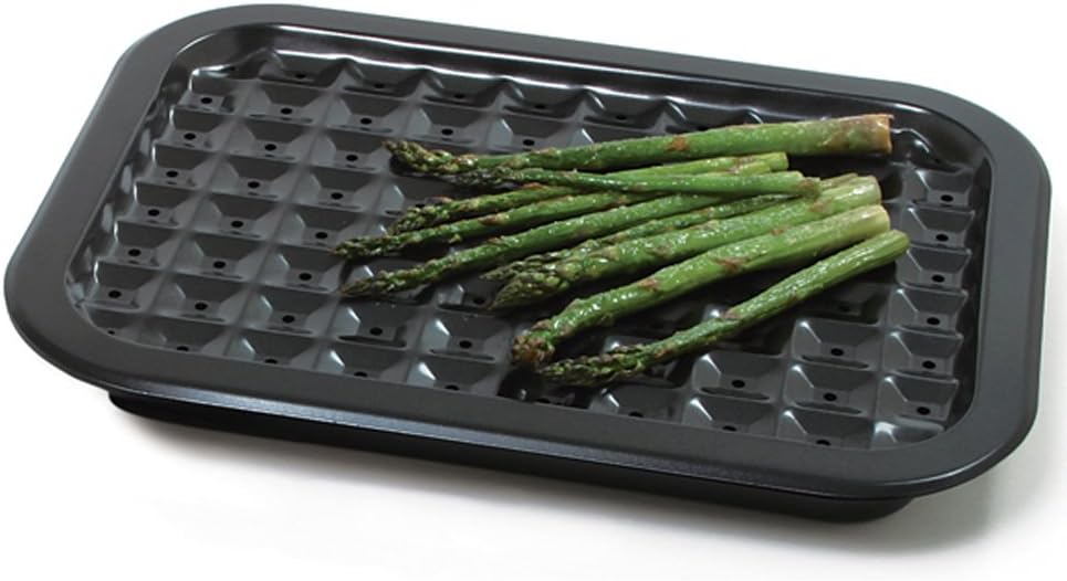 Nonstick Oven Broiler Pan/ Roast Pan Set - 16.5" x 12"- Black