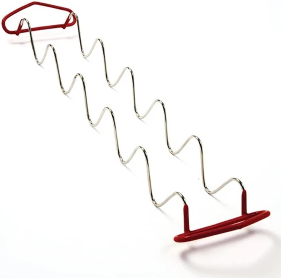 Large Stainless Taco Rack Holder/ Stand with Handles - Holds 6 Tacos