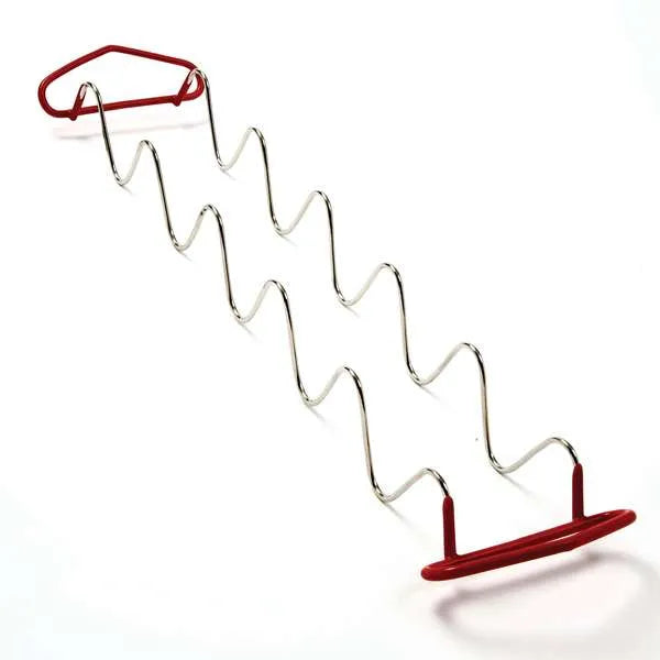 Large Stainless Taco Rack Holder/ Stand with Handles - Holds 6 Tacos