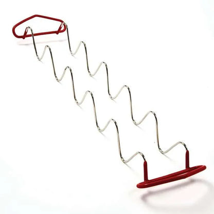 Large Stainless Taco Rack Holder/ Stand with Handles - Holds 6 Tacos