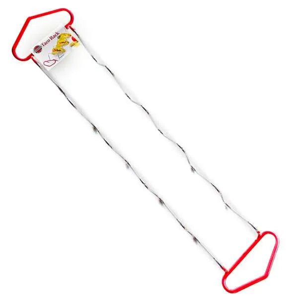 Large Stainless Taco Rack Holder/ Stand with Handles - Holds 6 Tacos
