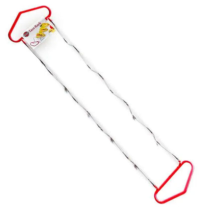 Large Stainless Taco Rack Holder/ Stand with Handles - Holds 6 Tacos
