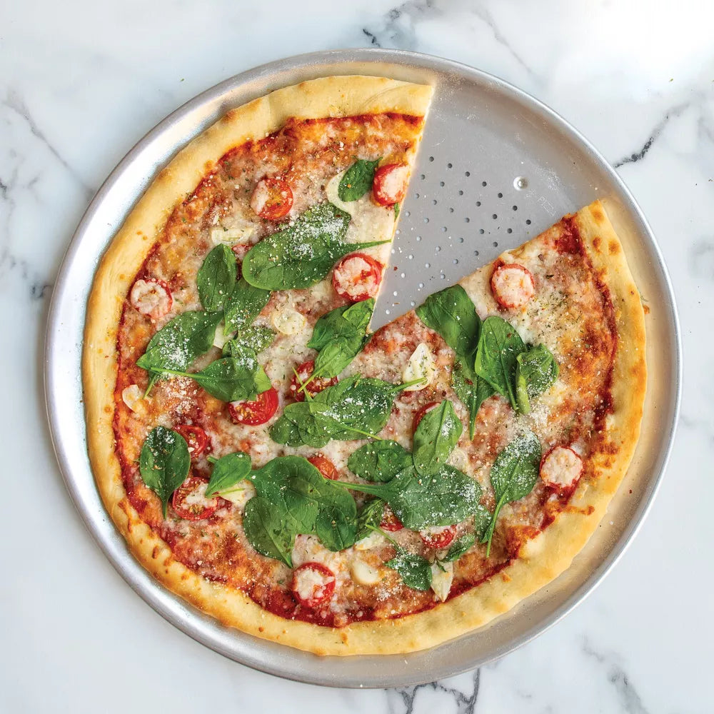 Aluminum 16" Hot Air Crisp Vented Pizza Pan/ Crisper - Oven Safe