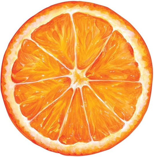 Orange Slice Die Cut Disposable Placemats/ Chargers - 12 Pack