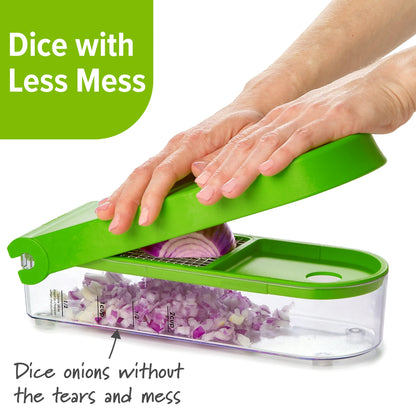 Deluxe Onion Chopper/ Dicer with Cleaning Grid