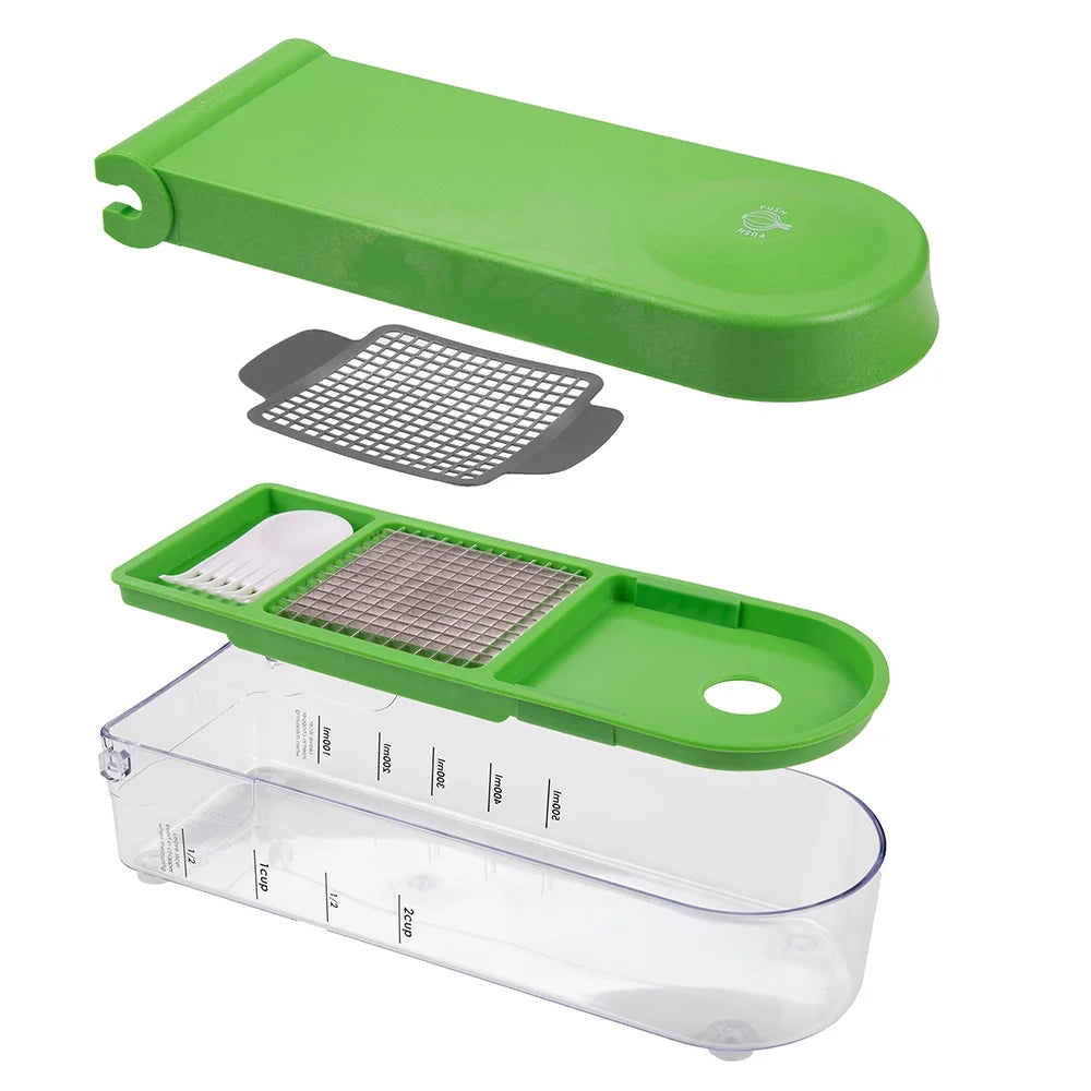 Deluxe Onion Chopper/ Dicer with Cleaning Grid