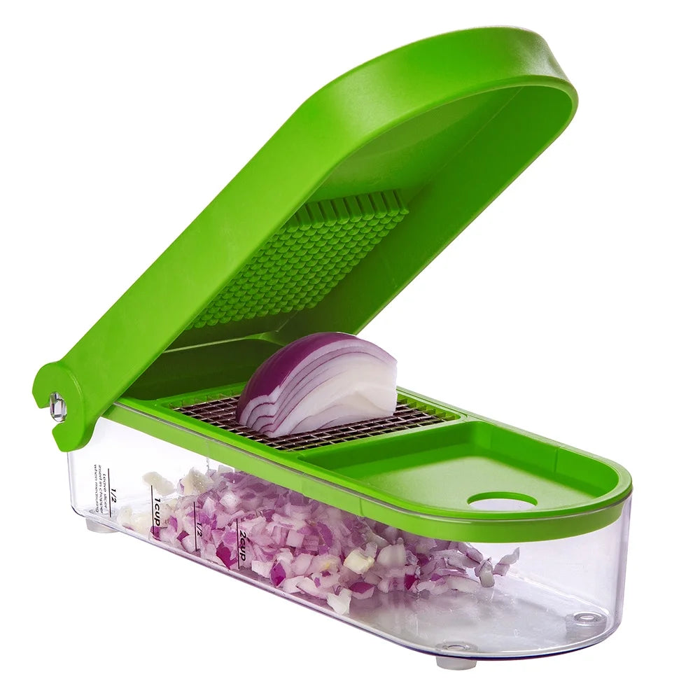 Deluxe Onion Chopper/ Dicer with Cleaning Grid