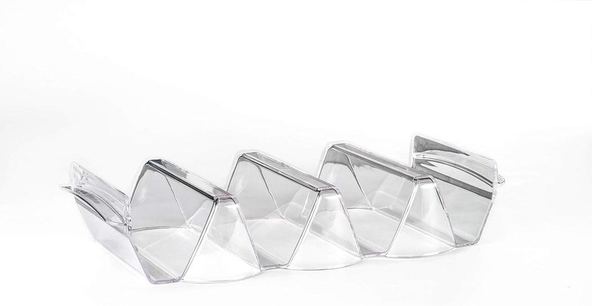 Set of 3 Acrylic Taco Holders or Toppings Trays/ Stands - Prep & Serve Taco Bar
