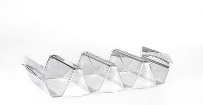 Set of 3 Acrylic Taco Holders or Toppings Trays/ Stands - Prep & Serve Taco Bar