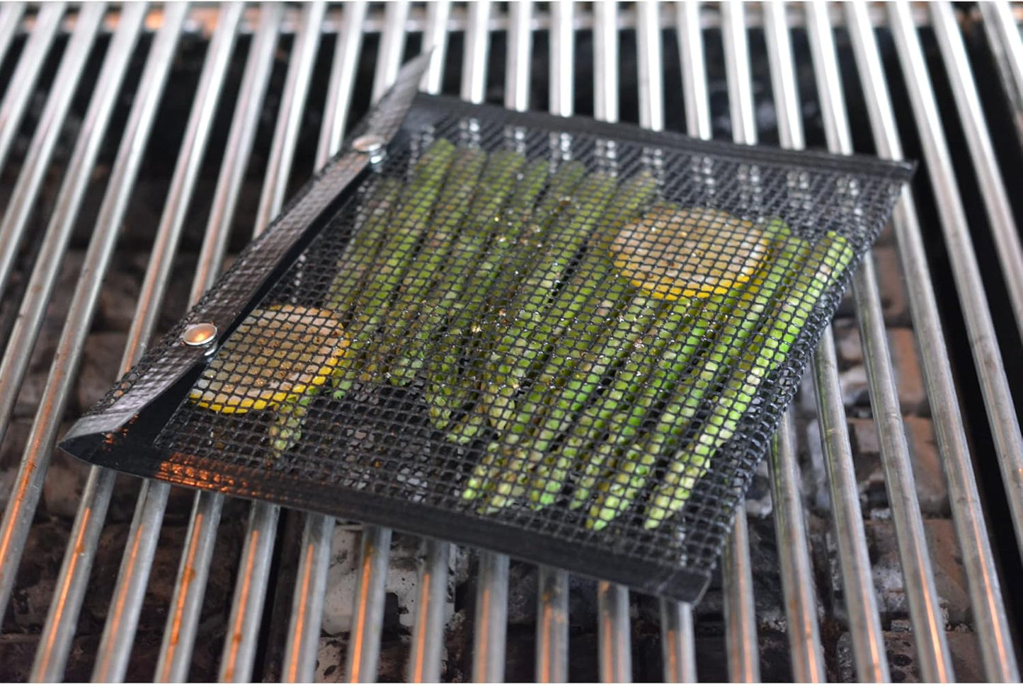 Reusable BBQ Mesh Grilling Bag 12 x 10 - Dishwasher Safe