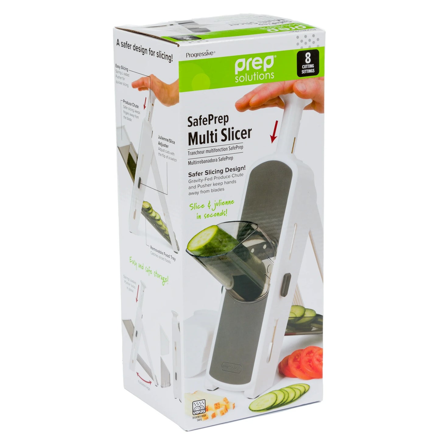 Prep Solutions Safety Prep Multi Slicer - 8 Settings - Perfect for Latkes