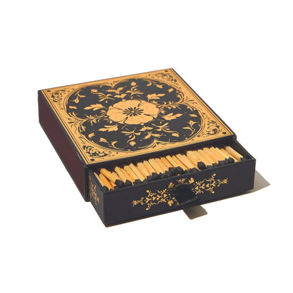 Wood Matches in Foil Coffin Matchbox Case - 120 Count