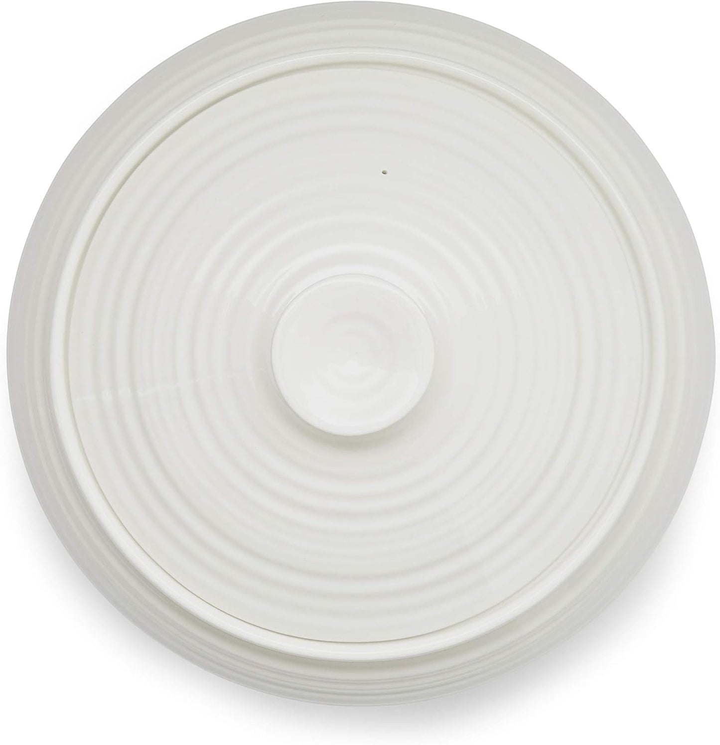 Oven to Table Low Covered Casserole Dish -White 6 pt./ 3 qt.