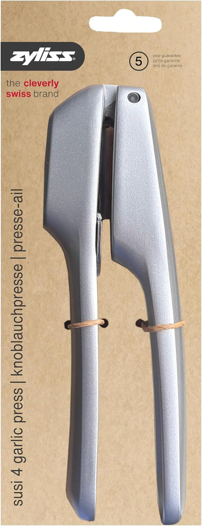 Stainless Steel Garlic & Ginger Press - Odor Free Hands, No Peel