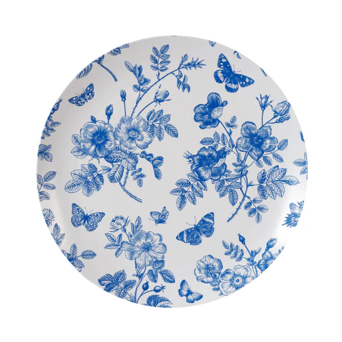 10 In. Trendables Botanical Design Plastic Dinner Plates - 10 ct.