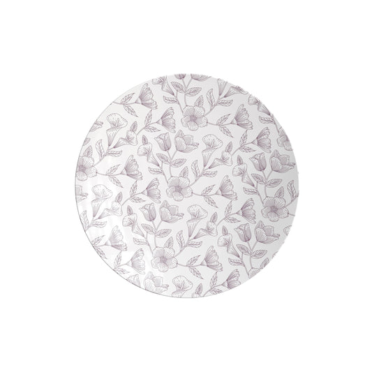 8 In. Trendables Blossom Circle Salad/Dessert Plates - 10 ct.