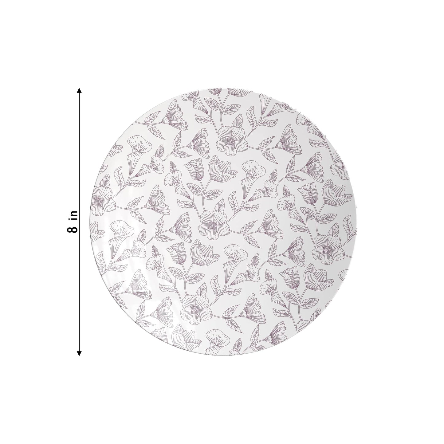8 In. Trendables Blossom Circle Salad/Dessert Plates - 10 ct.