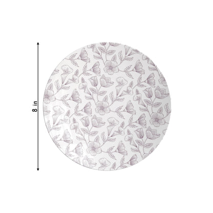 8 In. Trendables Blossom Circle Salad/Dessert Plates - 10 ct.