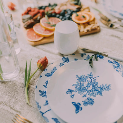 10 In. Trendables Botanical Design Plastic Dinner Plates - 10 ct.