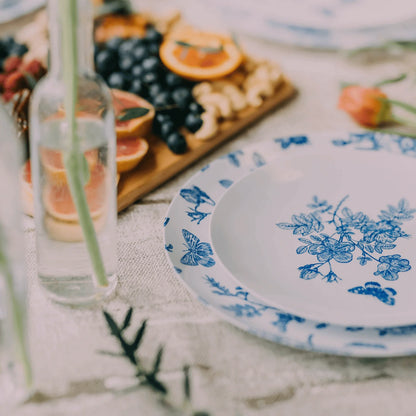 10 In. Trendables Botanical Design Plastic Dinner Plates - 10 ct.