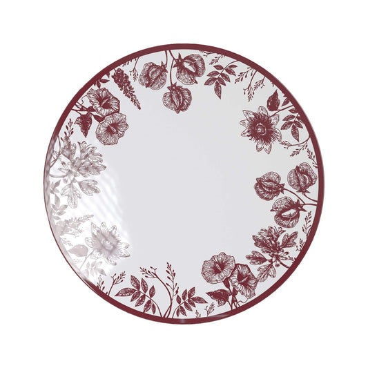 10 In. Trendables Vine Design Plastic Dinner Plates - 10 ct.