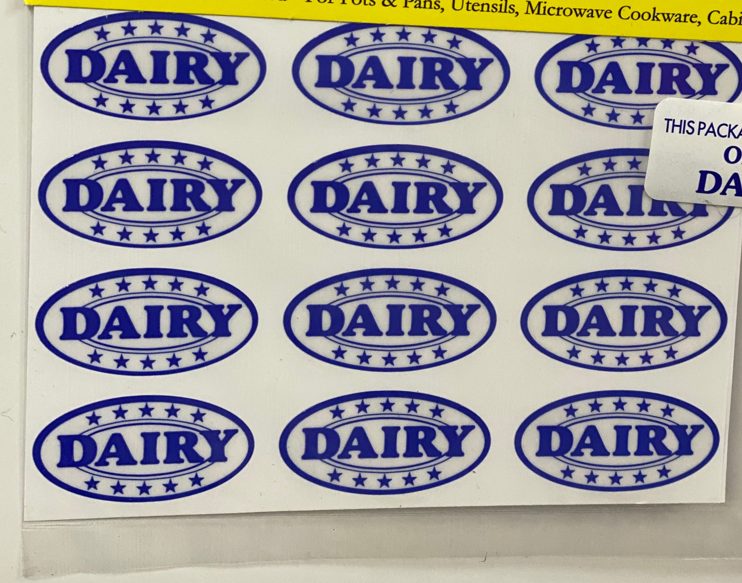 Kosher Labels - Meat/ Dairy/ Pareve