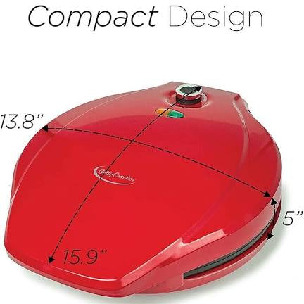 Betty Crocker Pizza Maker Plus - Red - Kosher Certified