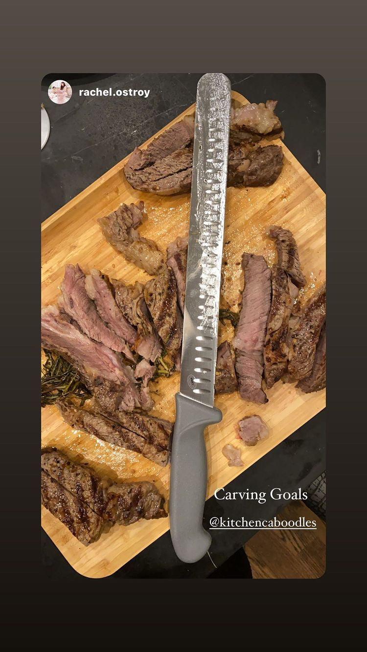 12” Meat Slicing Knife w/Black Handle